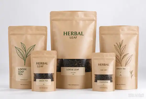 brown kraft paper pouches 