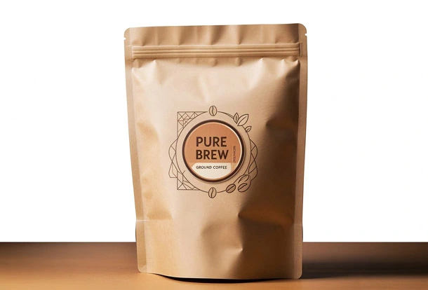 brown kraft paper pouch