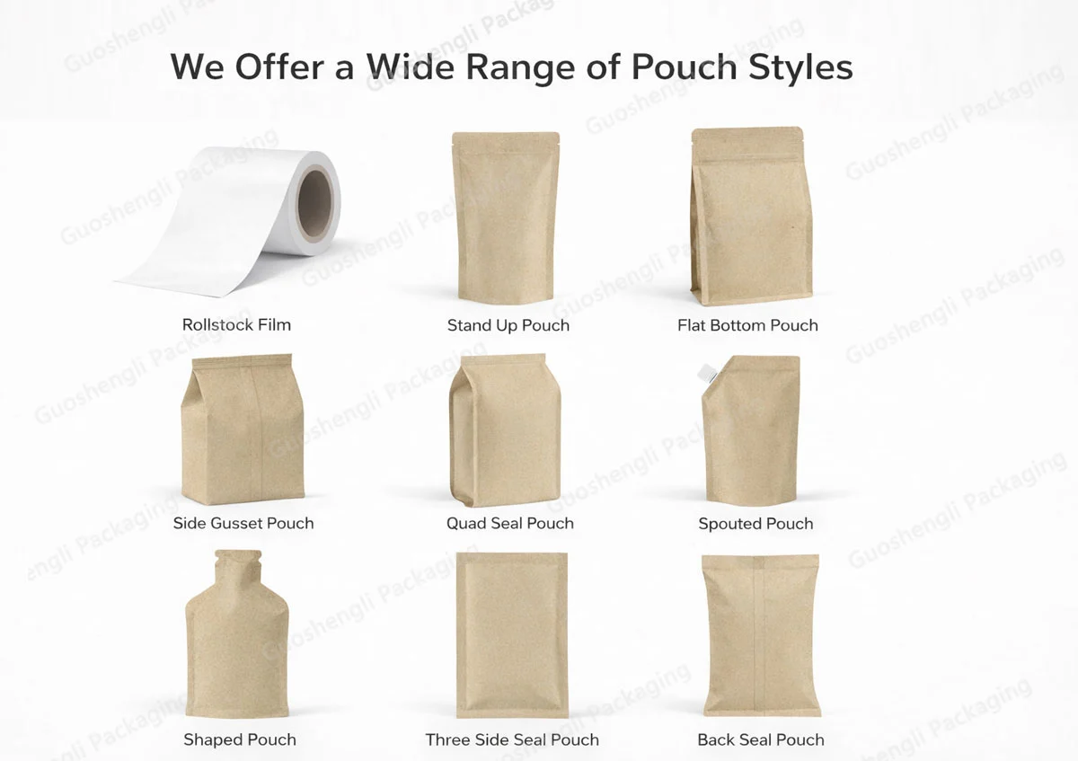 different food packaging pouches types different food packaging pouches types