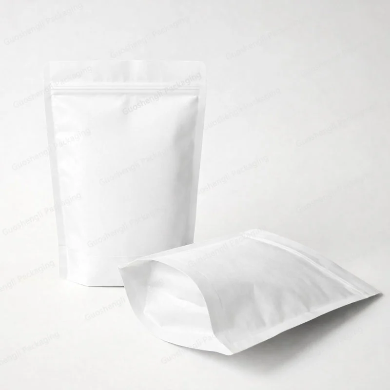 kraft paper food pouches stand up pouches