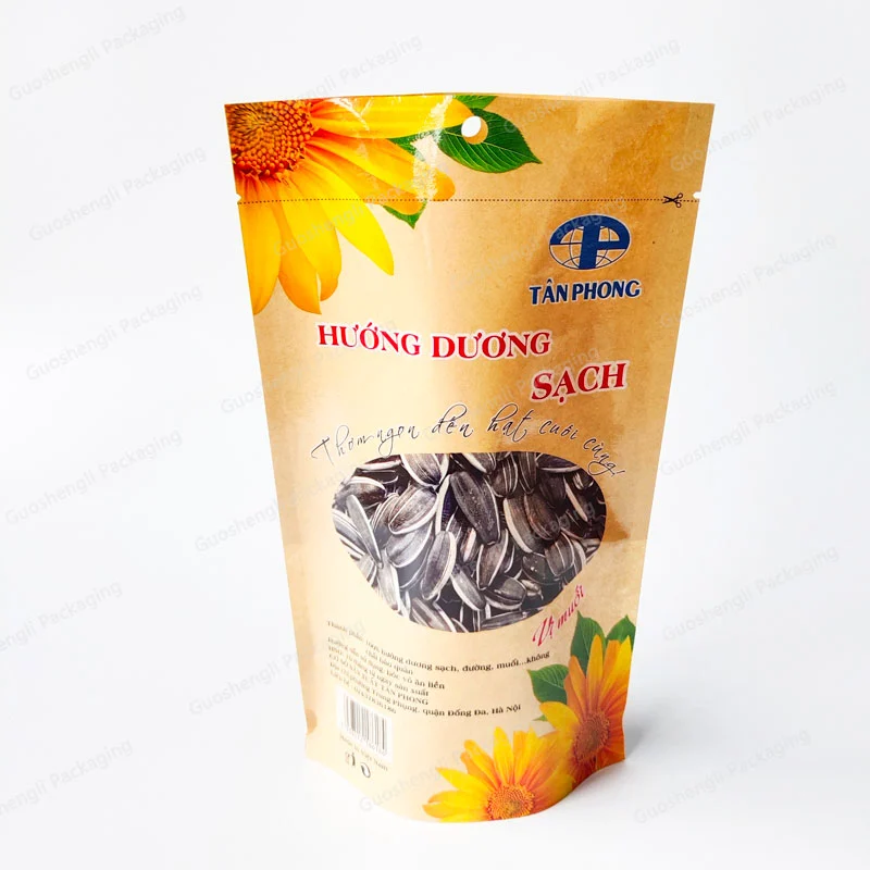 kraft window pouches