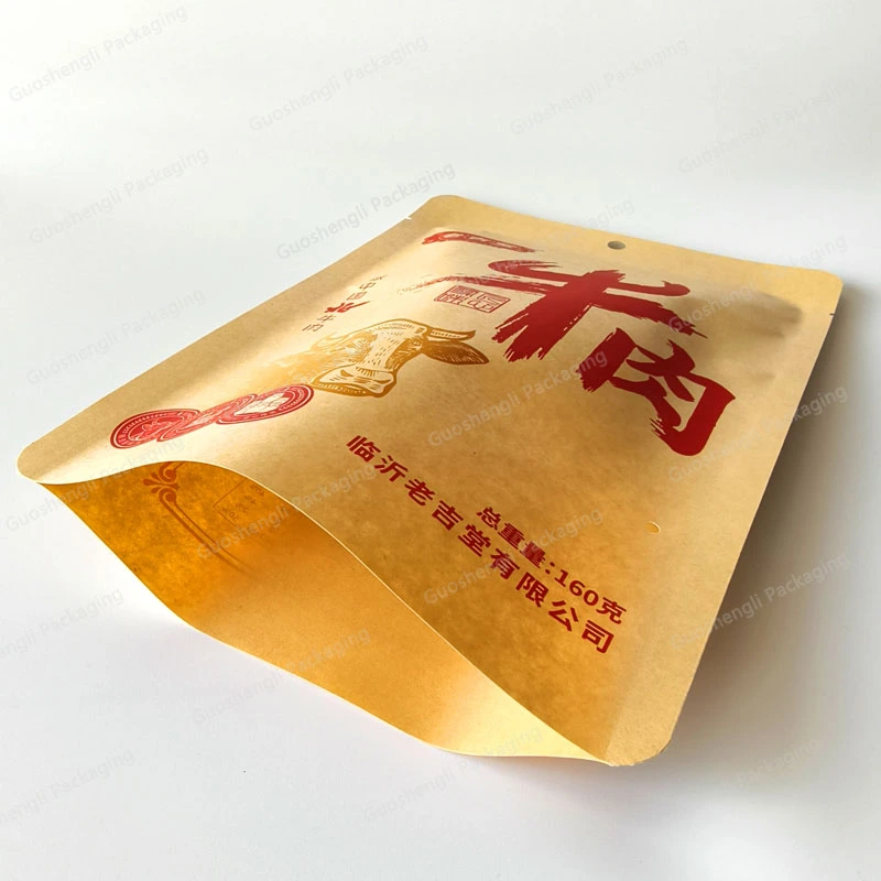 brown kraft paper pouches