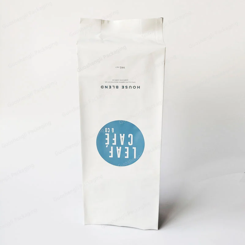 side gusset pouch with valve for coffee packaging