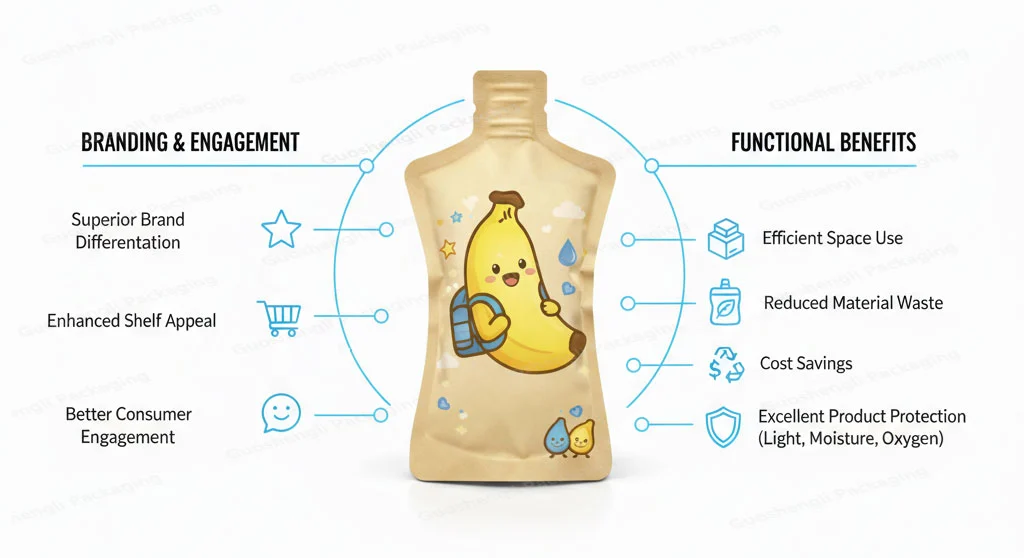 shaped pouches advantages