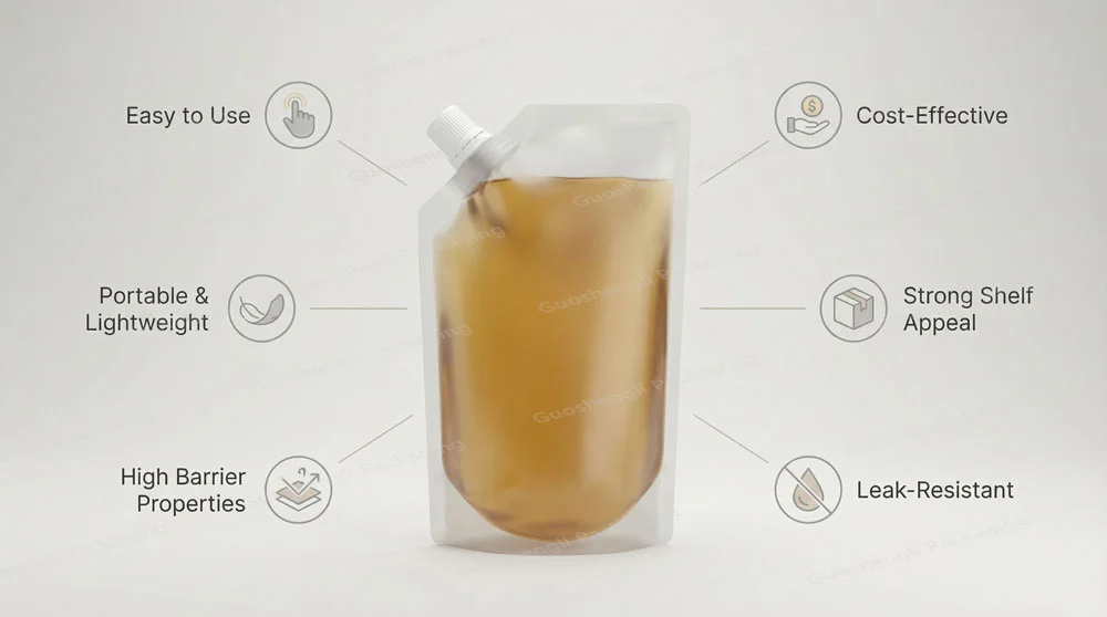 stand up pouch spout advantages