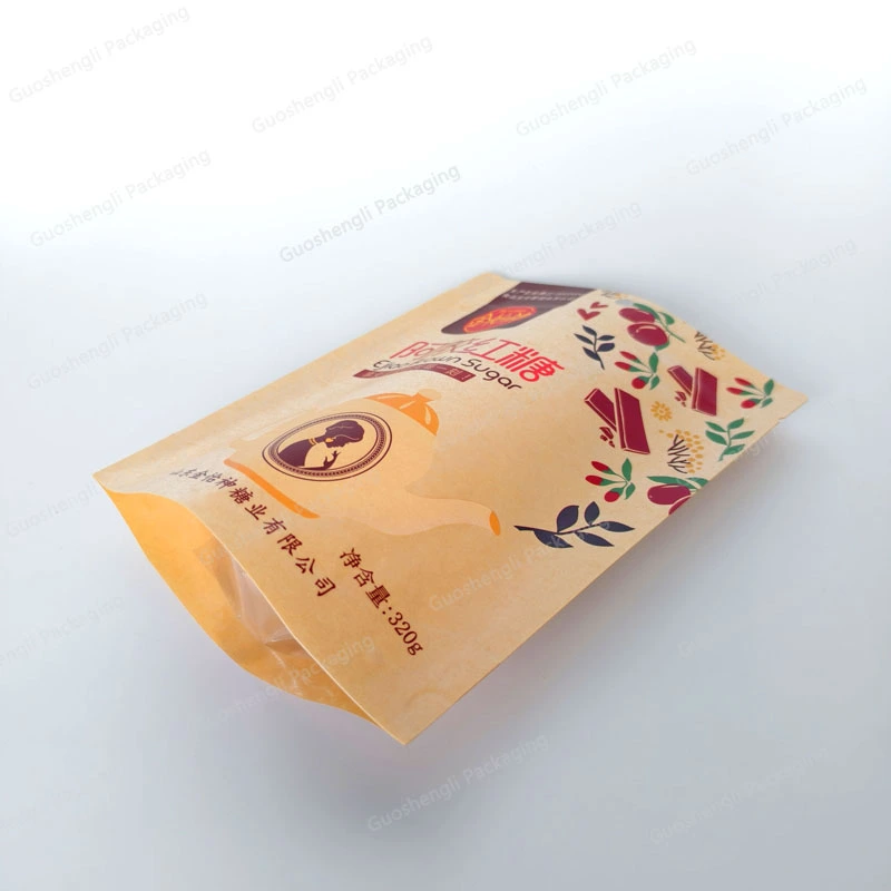 kraft paper stand up pouch