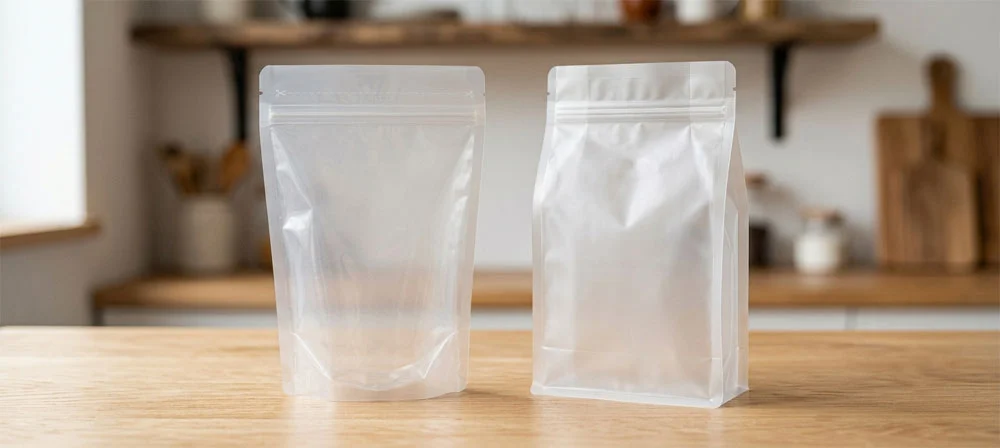 stand up pouch vs flat bottom pouch stand up pouch vs flat bottom pouch
