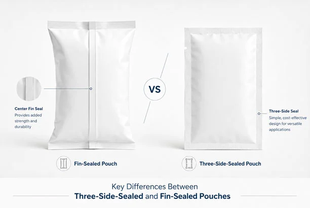 Core Differences Between Three Side Sealed and Fin-Sealed Pouches Core Differences Between Three Side Sealed and Fin-Sealed Pouches