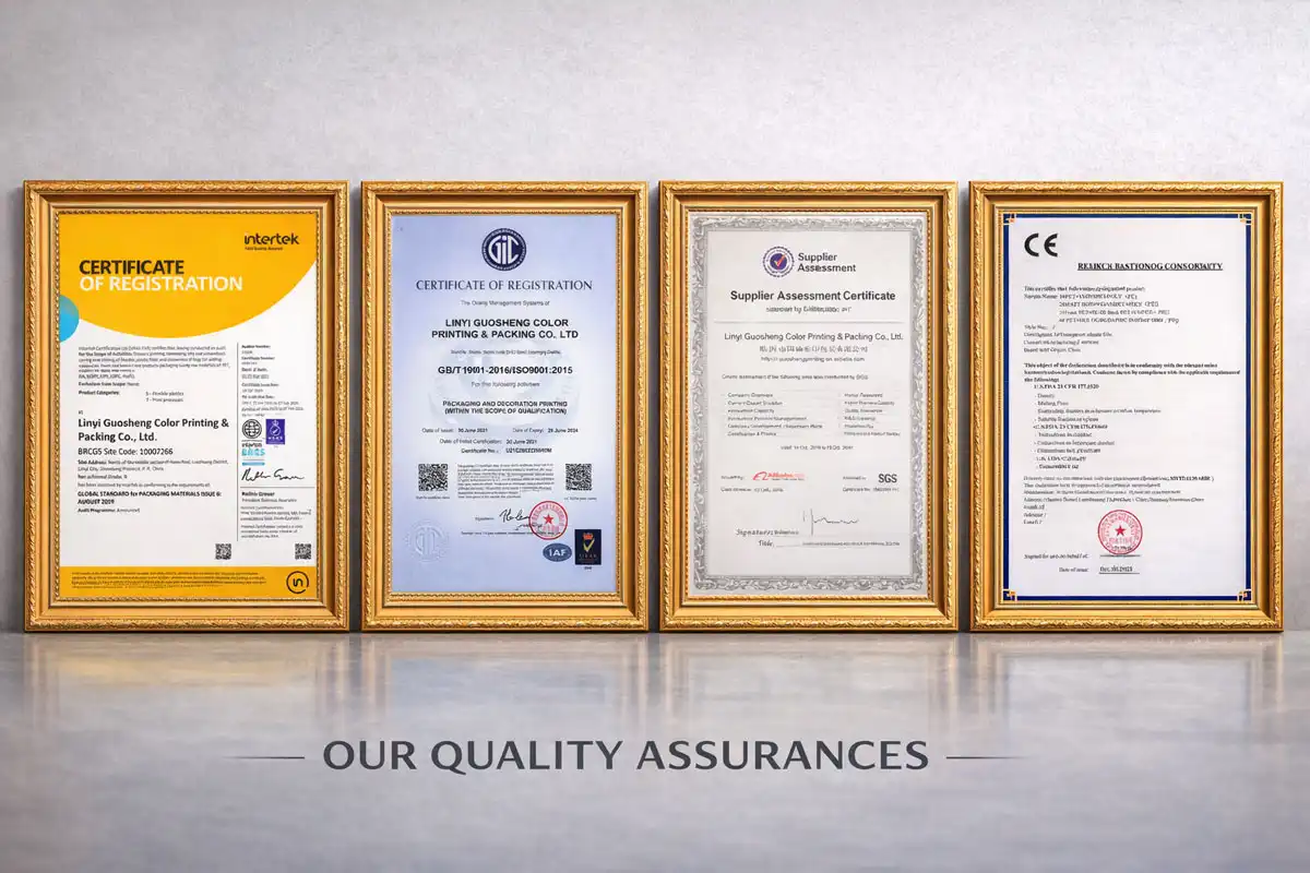 guoshengli packaging CERTIFICATES ISO BRC guoshengli packaging CERTIFICATES ISO BRC