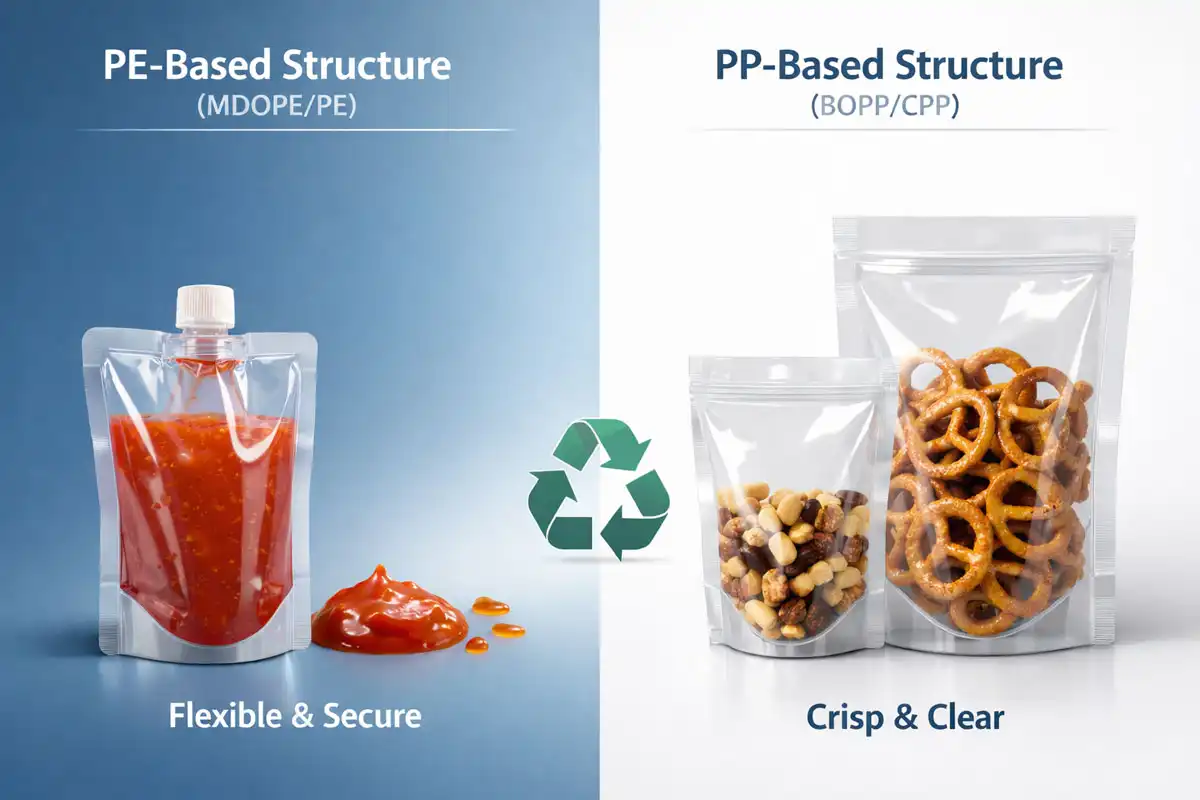 recyclable stand up pouches