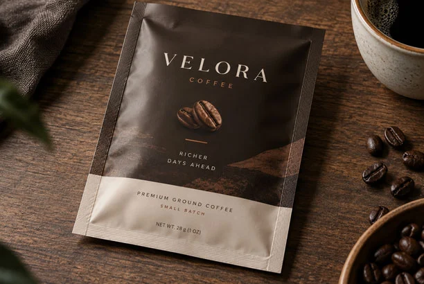 three side seal pouch for coffee sachet