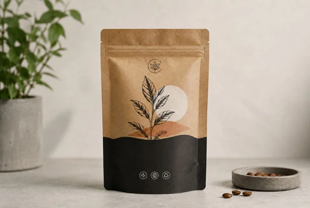 customized printed kraft paper pouch