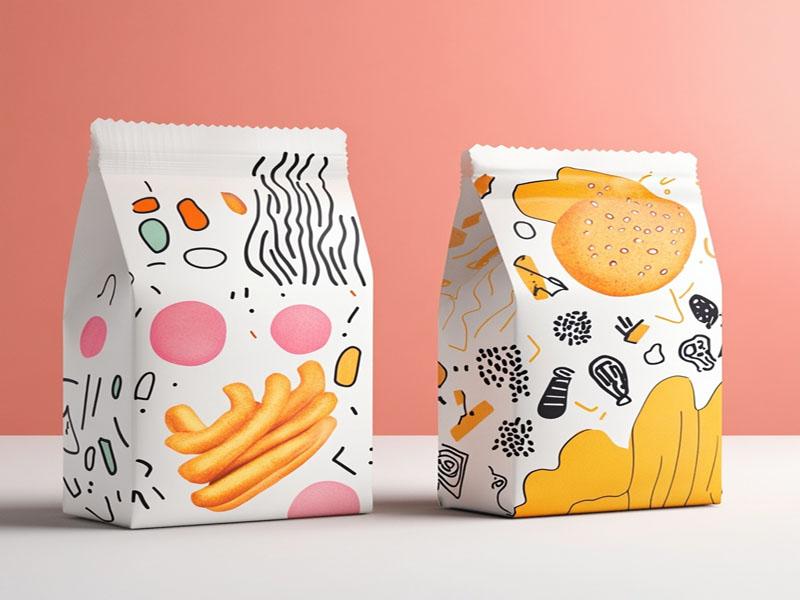 flat bottom pouch snacks packaging