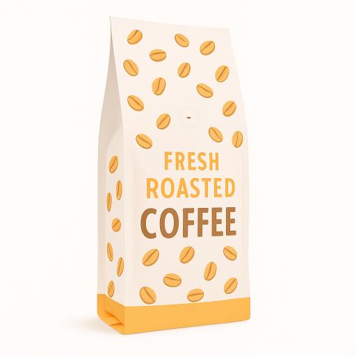 quad seal pouch for coffee packaging