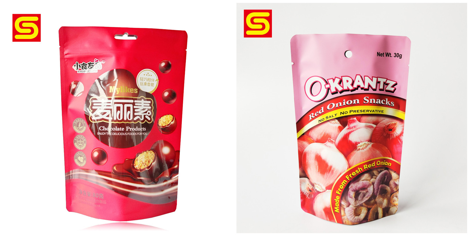 customized stand up pouch for food packaging